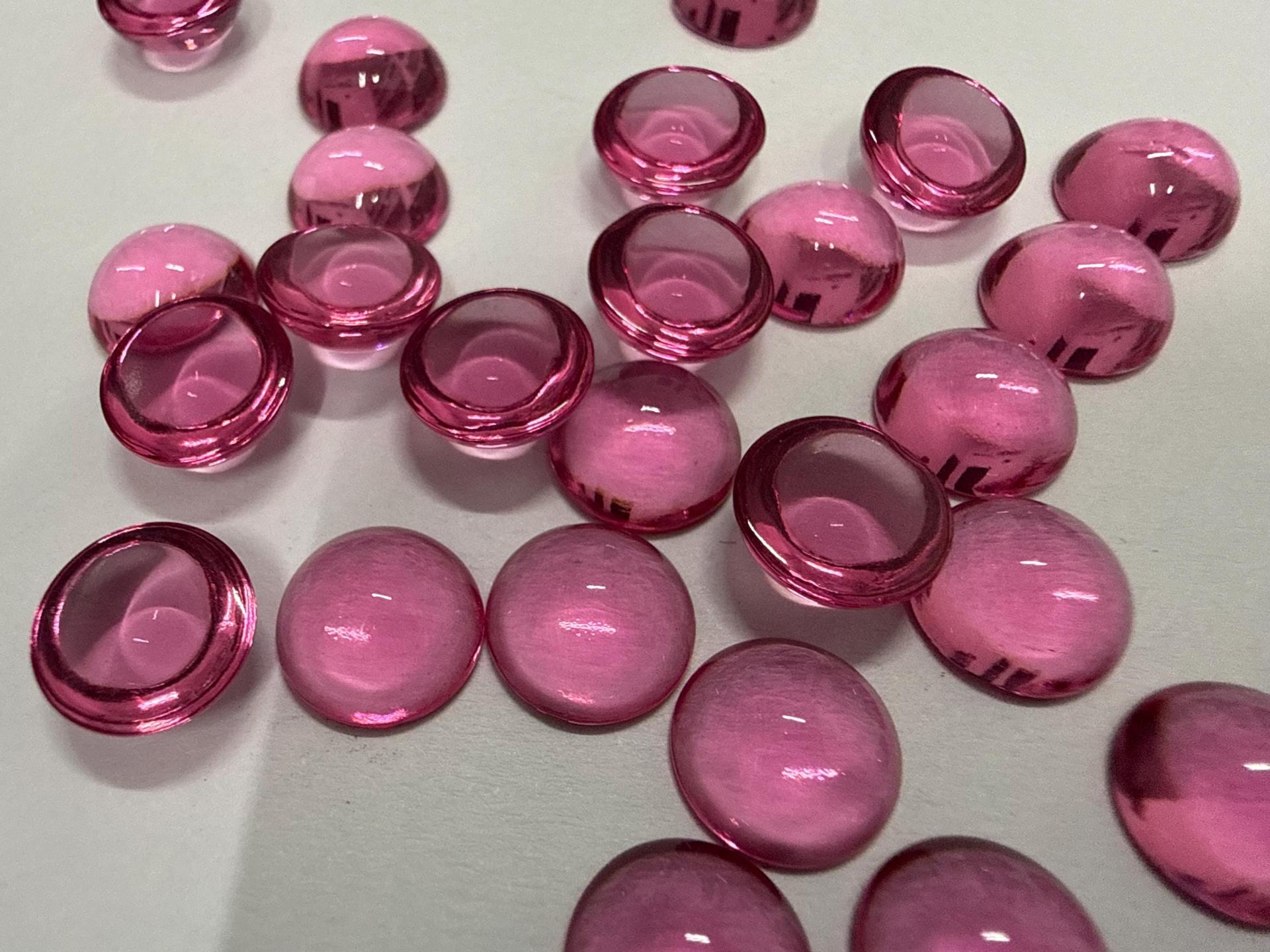 8 mm Swarovski Round Cabochon Cabs Rose unfoiled Article # 2090/4 Vintage Flat Back