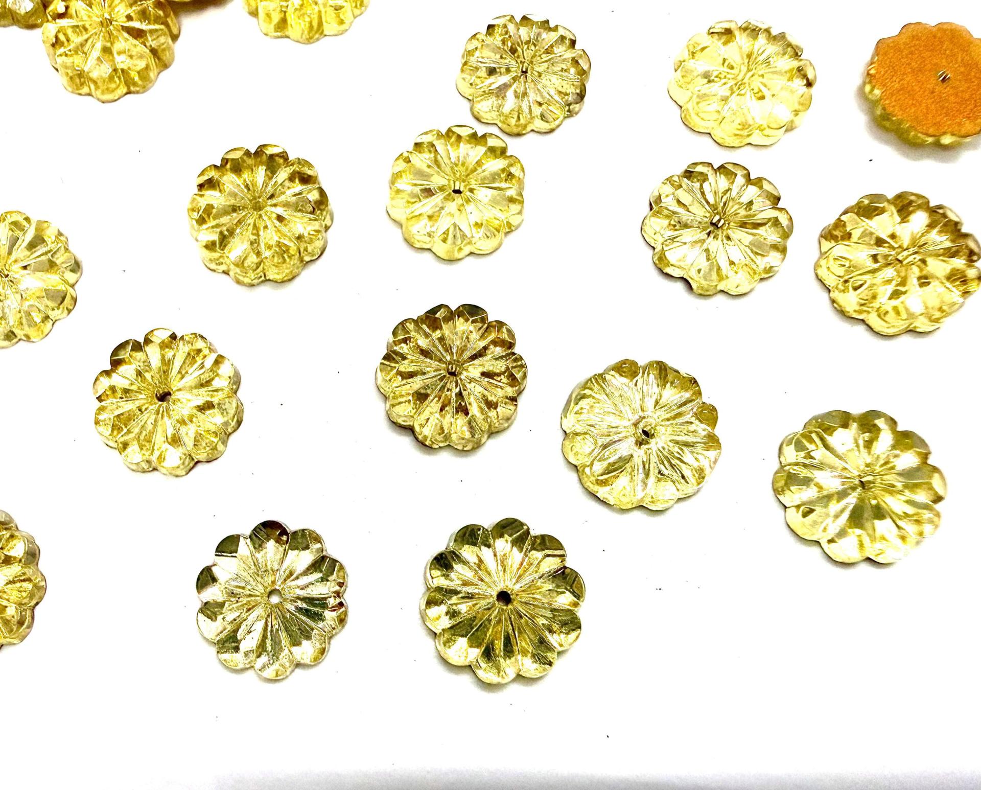 10mm Vintage Czech Crystal Flat Back Sew-On Stone Loch Rose