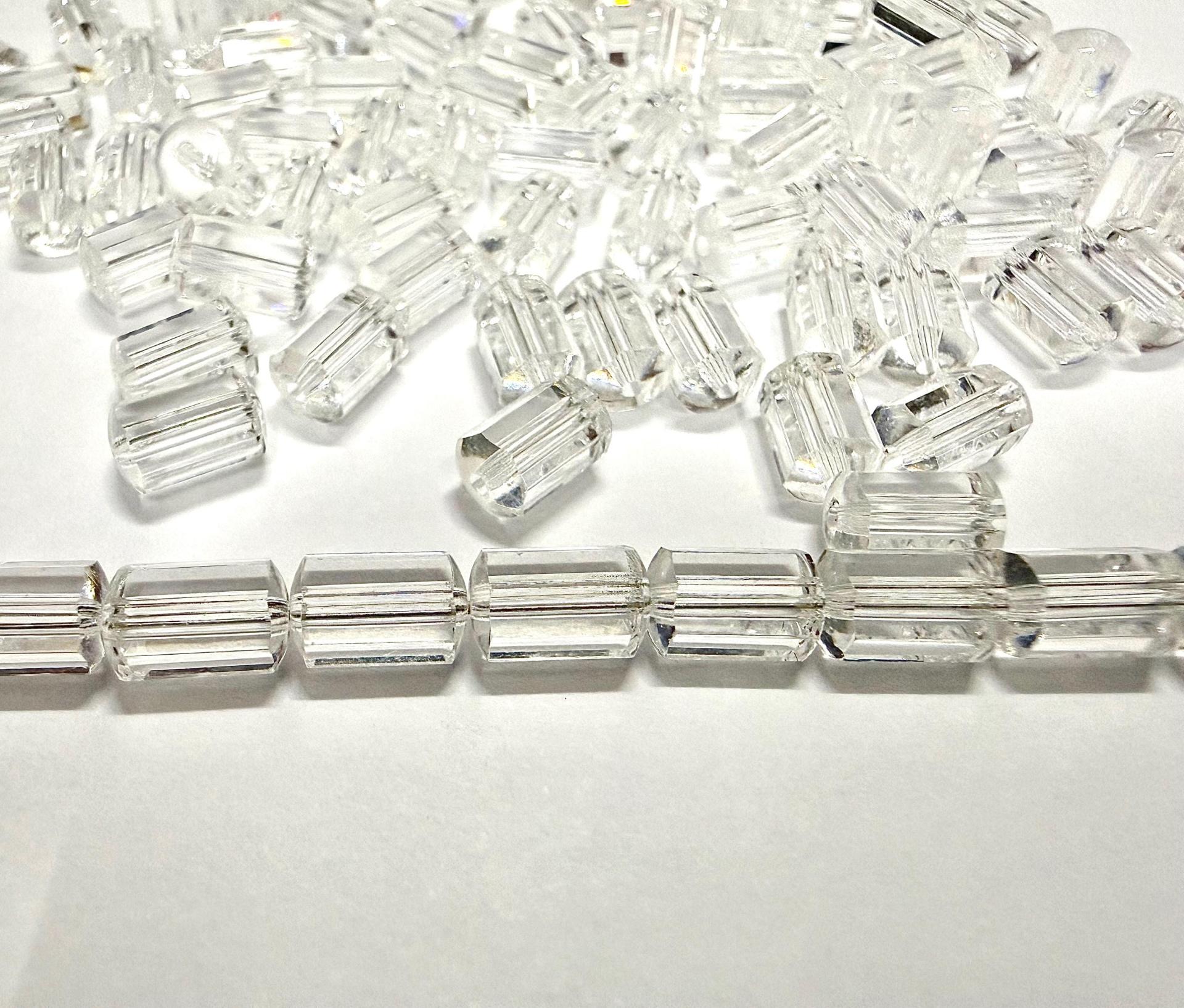 Vintage Swarovski Crystal Beads, 8x5mm