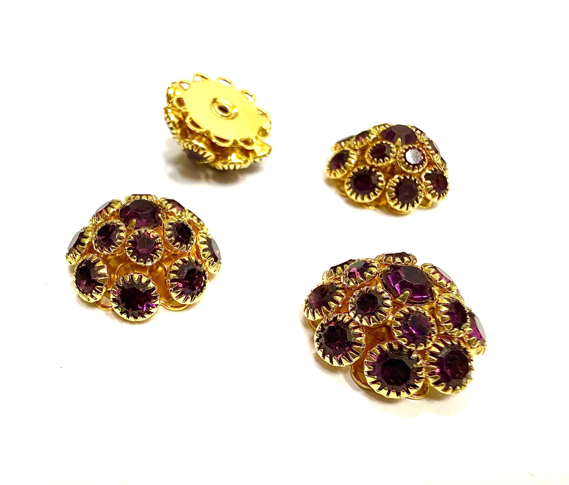 20 mm Vintage Gold plated Swarovski Embellishment DIY Supplies wedding decorations