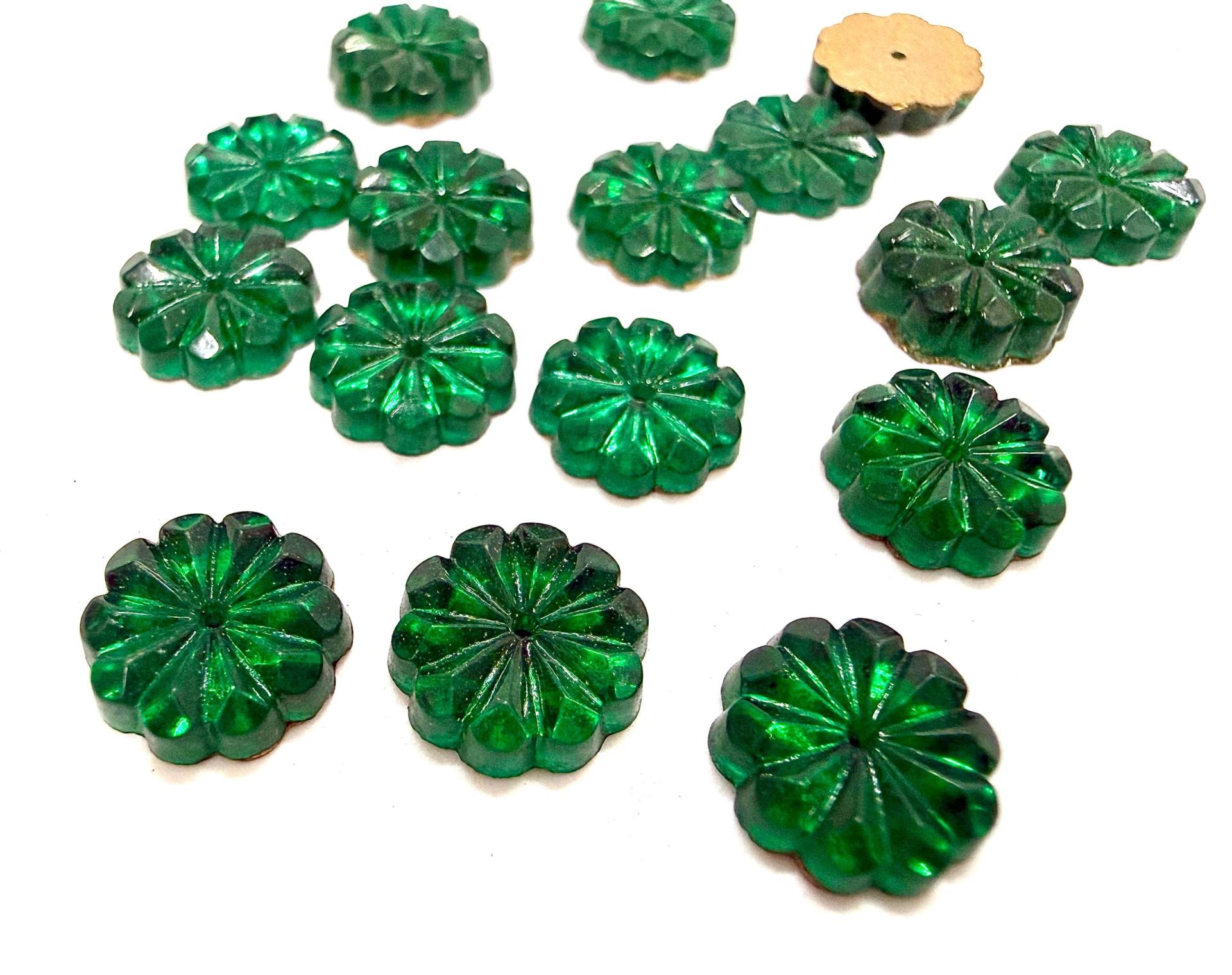 10mm Vintage Czech Crystal Flat Back Sew-On Stone Loch Rose