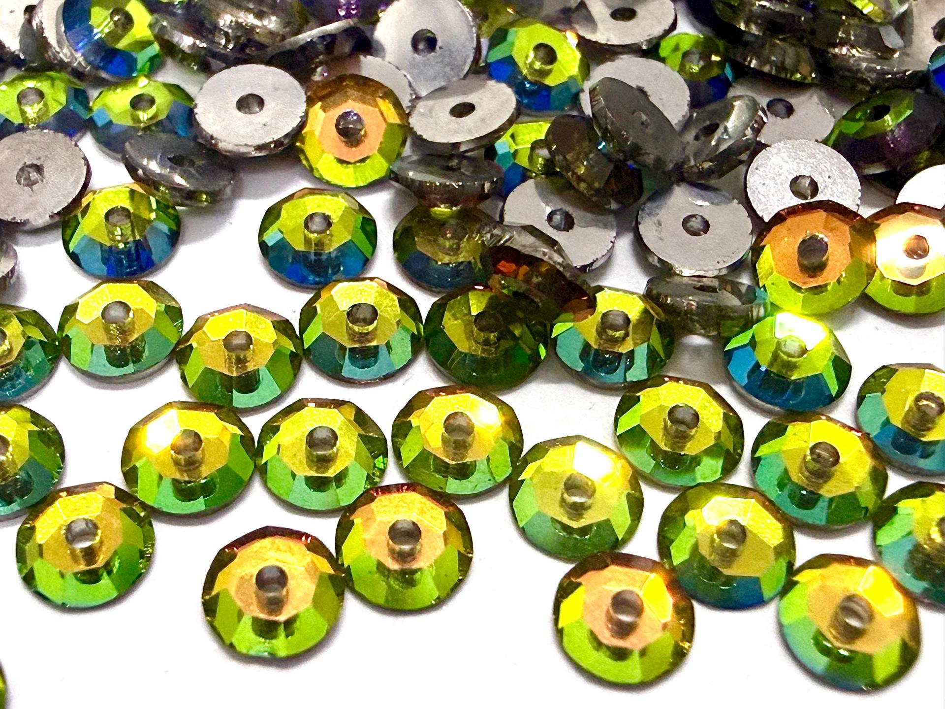 4mm Preciosa Crystal Vitrail Medium Flat Back Sew-On Stones