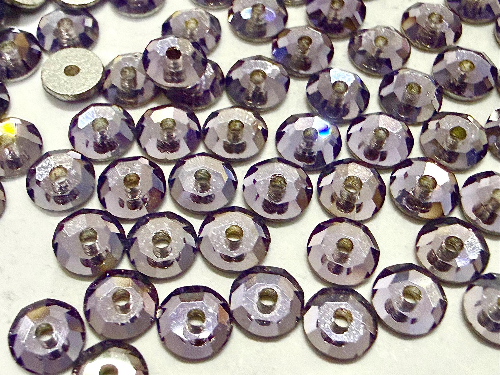 4mm Preciosa Crystal Tanzanite Flat Back Sew-On Stones
