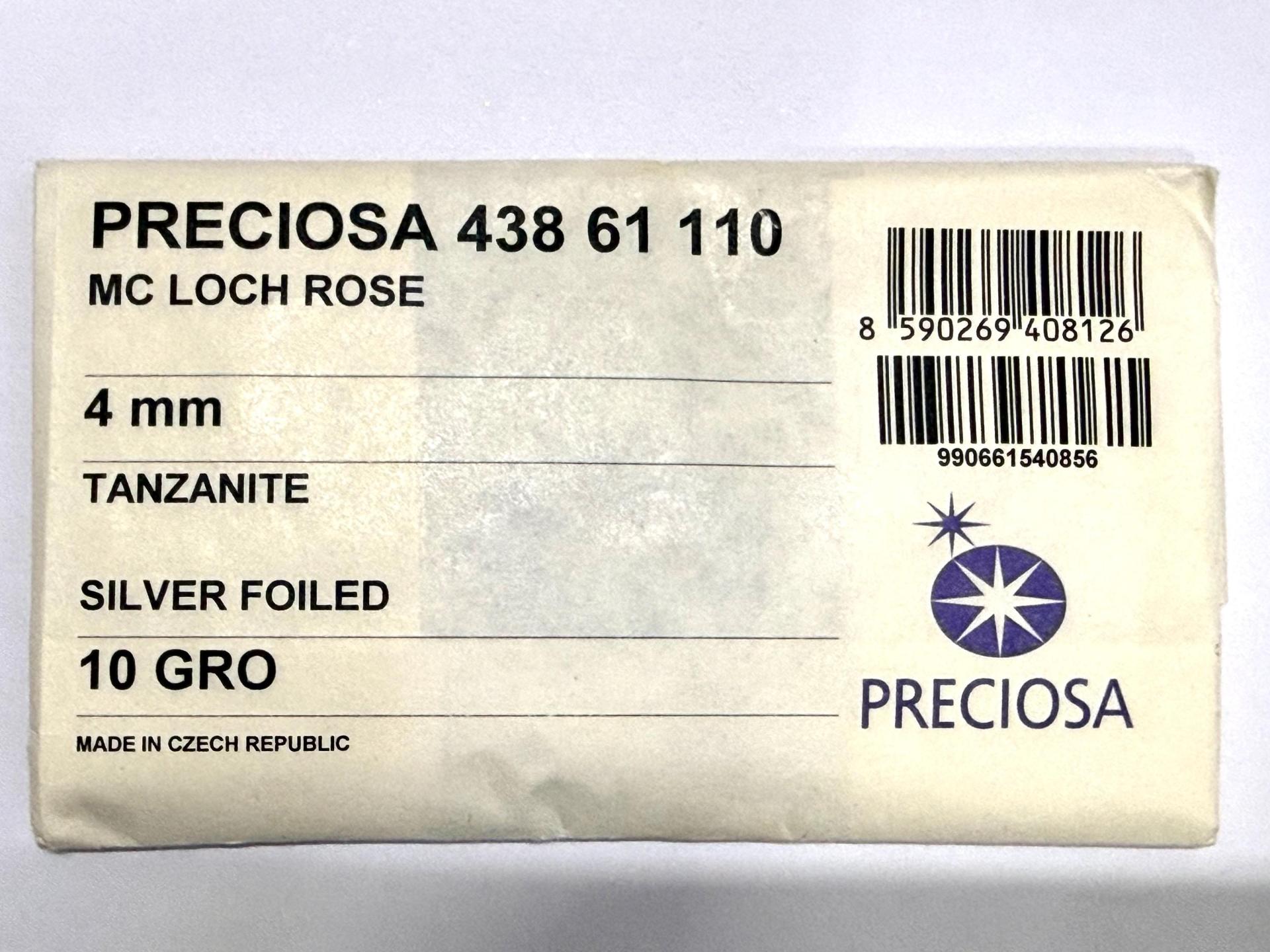 4mm Preciosa Crystal Tanzanite Flat Back Sew-On Stones