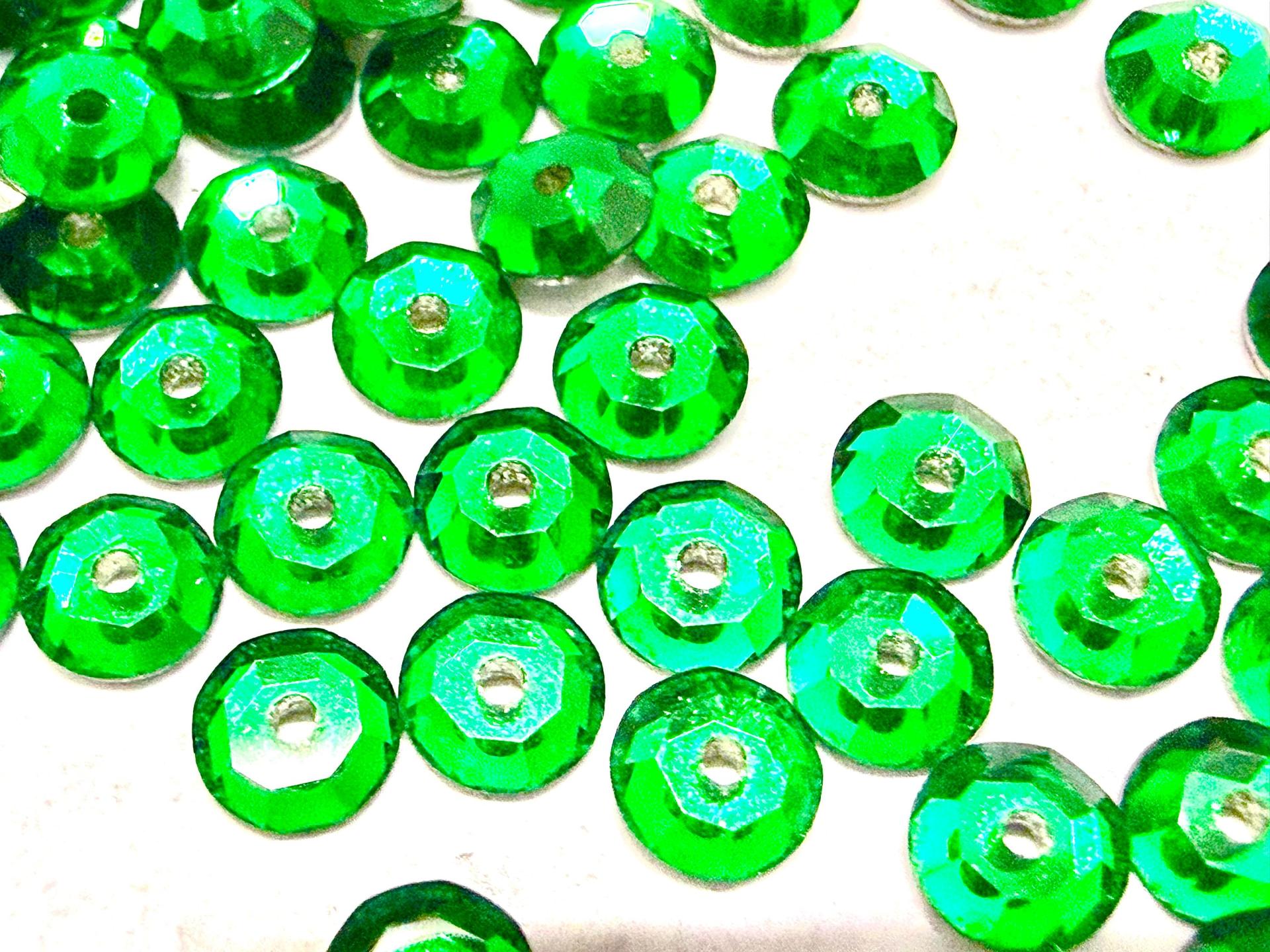4mm Preciosa Crystal Emerald Flat Back Sew-On Stones