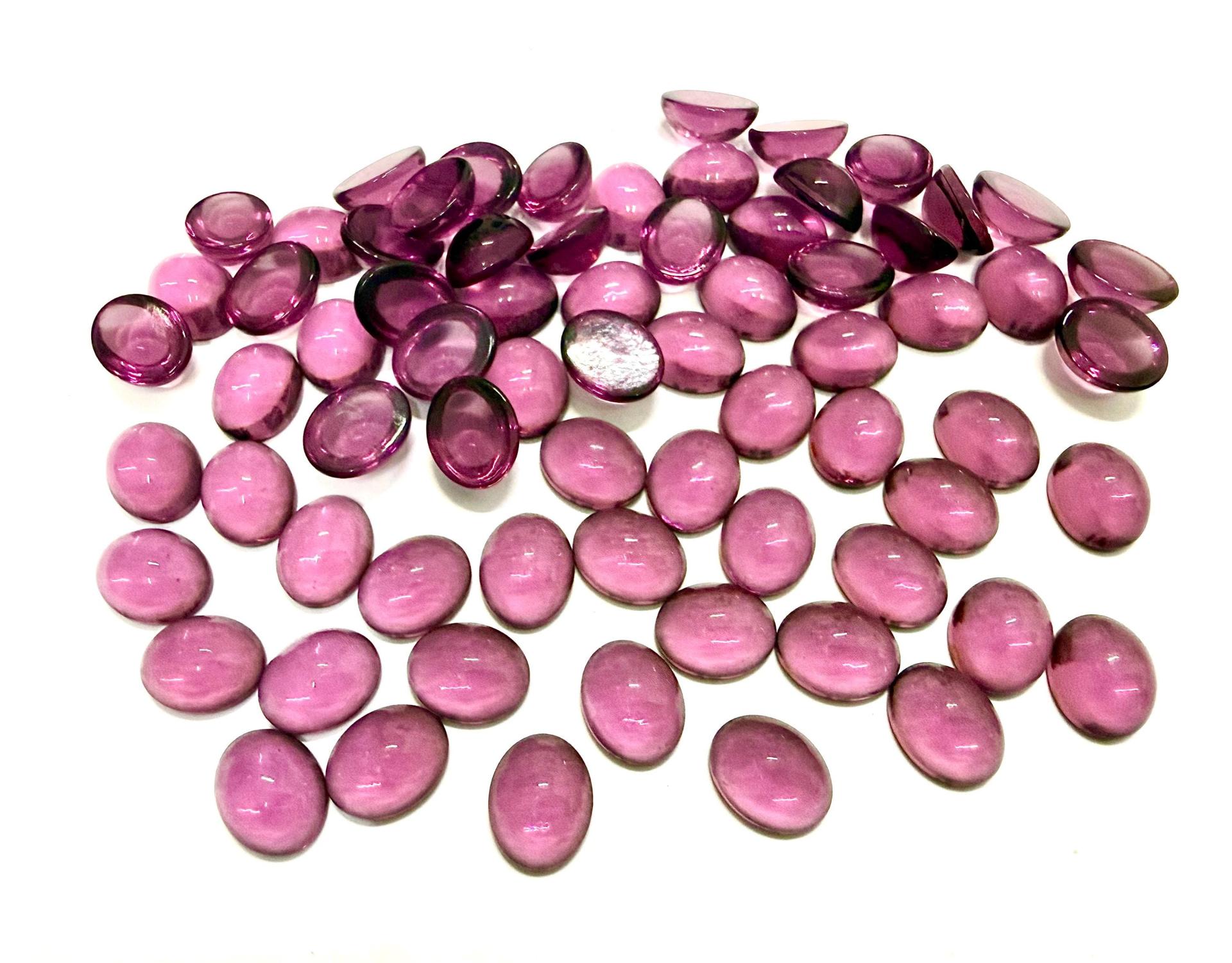 Swarovski Vintage Amethyst Unfoiled Cabochons, 12x10 mm Crystal Flat Back