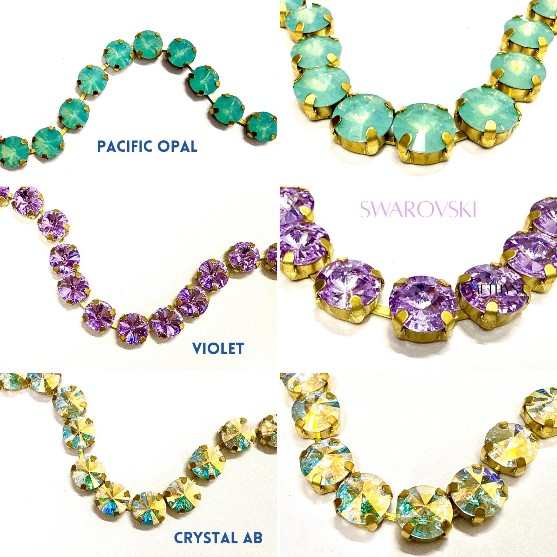 47ss Swarovski Crystal Rhinestone Chain, strass chains 10MM (0.5 Meter)