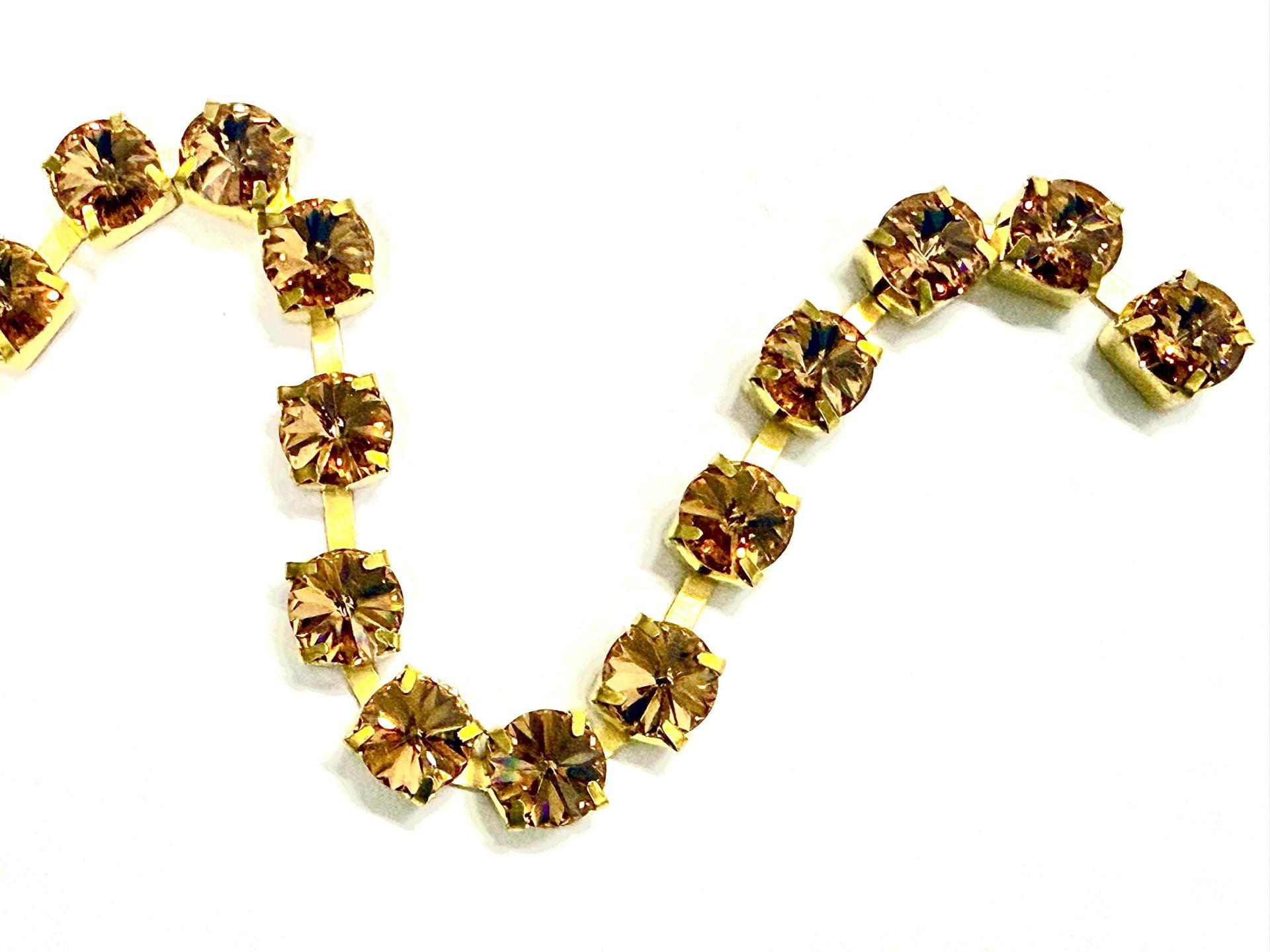 39ss Swarovski setting Rhinestone Chain, strass chains 8mm