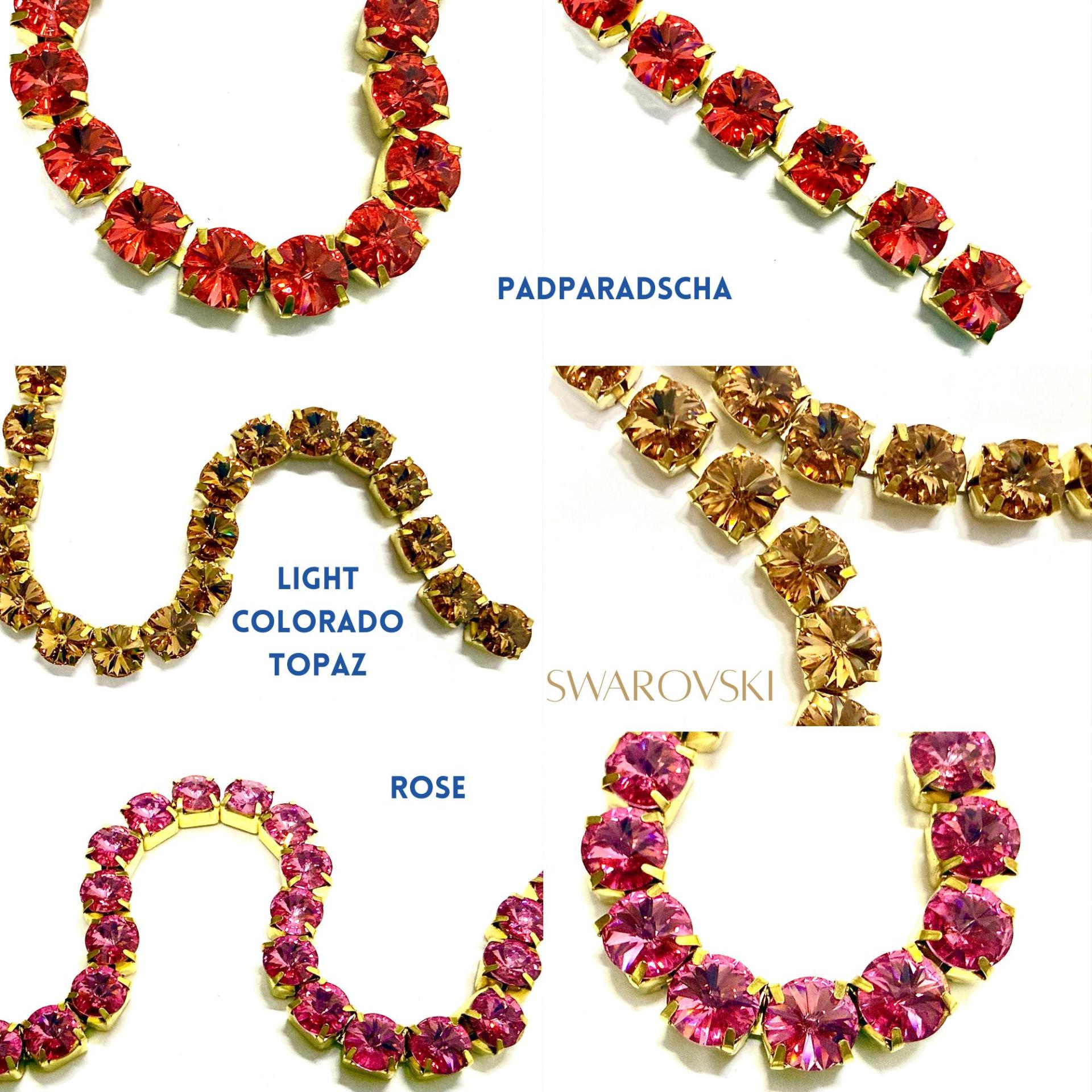 39ss Swarovski Close setting Rhinestone Chain, strass chains 8mm