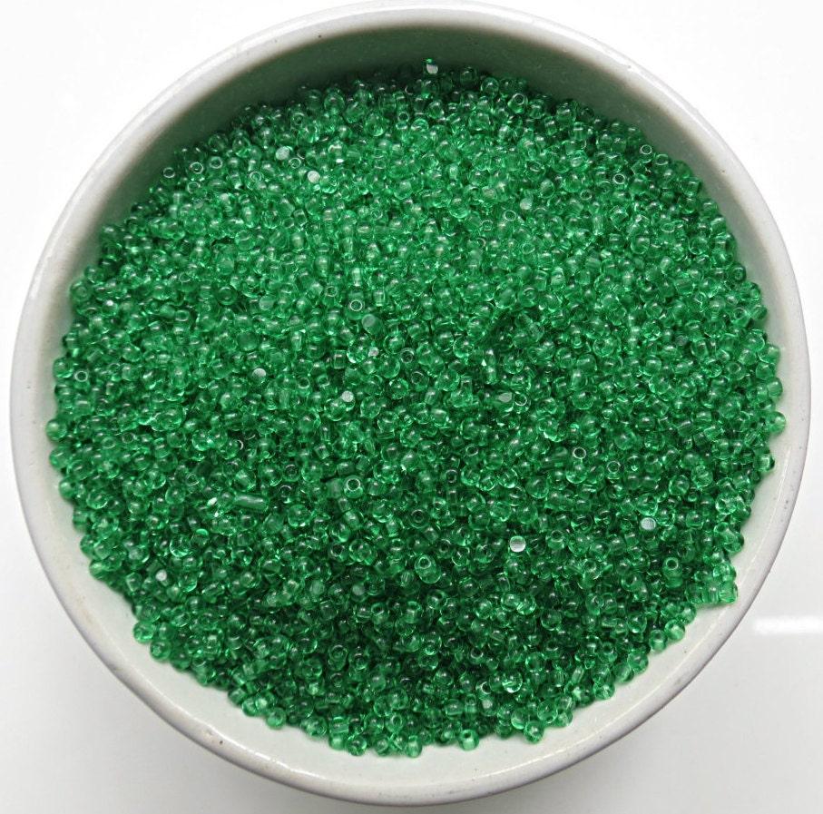 11/0 Charlotte true Cut Beads Light Green Transparent 10/20/50/250/500 Grams (10 Grams 1300 Pieces)
