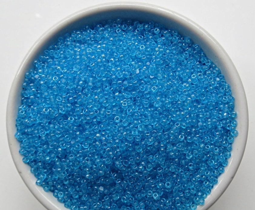 11/0 Charlotte true Cut Beads 2 MM Aqua Transparent 10/20/50/250/500 Grams (10 Grams 1300 Pieces)