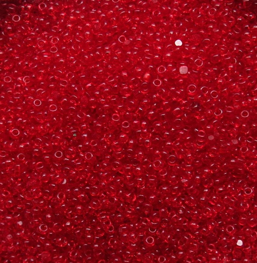13/0 Charlotte Cut Beads Light Siam 5/10/20/50/250/500 Grams craft supplies, jewelry making, embroidery materials, vintage beads, rare