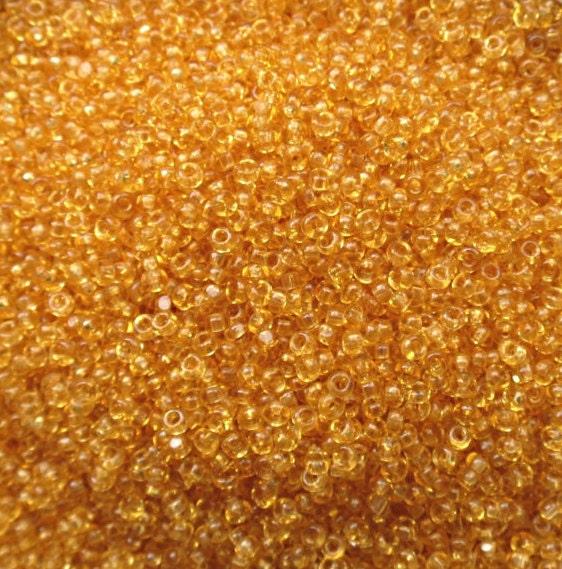 11/0 Charlotte true Cut Beads Transparent Light Topaz 10/20/50/250/500 Grams (10 Grams 1300 Pieces) PREMIUM SEED Beads
