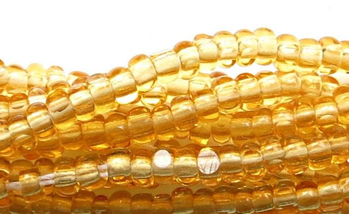 11/0 Charlotte true Cut Beads Transparent Light Topaz 10/20/50/250/500 Grams (10 Grams 1300 Pieces) PREMIUM SEED Beads