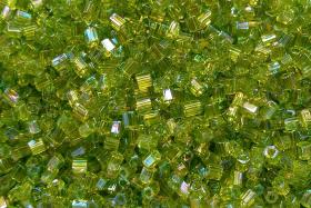 10/0 MATSUNO HEXAGON 2 Cuts Transparent Peridot Rainbow seed beads Vintage Japanese Beads 10/50/100/450 Grams