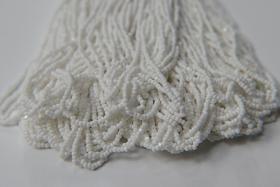 13/0 Hanks Charlotte Cut Beads 03050 Chalk White 1/5/25/50/100 Hanks 1.6mm glass beads, jewelry supply, findings, craft supply, vintage bead