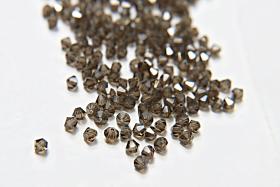 4mm Smoky Quartz Swarovski Bicone beads 50 Gross jewelry making beads (225) Rare findings, jewelry making, premium supplies