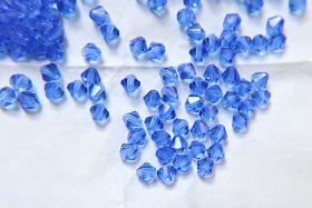 6mm Sapphire Preciosa Bicone 20 Gross (2880 Pieces) Pieces Jewelry making beads Made in Czech Republic PREMIUM MATERIALS