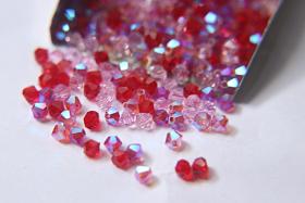 4mm Valentines Crystal Designer Mixes Swarovski Bicone beads 36/72/144/432/720 Pieces loose beads, mix beads, embroidery materials, craft