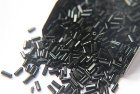 True Cuts Size 2 (2x4mm) Bugle Beads 5/10/20/50/250/500 Grams Jet Black 23980 Preciosa Ornella loose tube beads, embroidery materials, craft