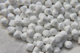 8 MM Rare MATT Chalk White Swarovski Bicone 16 Cuts 6/24/72/144 Pieces (395) PREMIUM Materials, rare jewelry findings craft supply