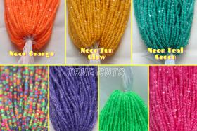 11/0 Hanks Charlotte Cut Beads in Neon Linings (11 Colors) 1/5/25/50/100 Hanks 2mm jewellery rare glass beads, jewelry supply, native supply