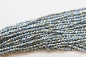 13/0 Charlotte true Cut Beads Patina Light Pale Blue opaque Silver 10/20/50/250/500 Grams PREMIUM SEED Beads, Native Beads Supplies