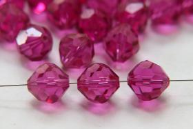 10mm Vintage Swarovski crystal beads, Fuchsia Vintage faceted article 5309, 2/6/12/36/72/144 Pieces Vintage findings