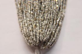 11/0 Hanks Charlotte Cut Beads Patina Opaque Chalk White Bronze Gold  1/5/25/50/100 Hanks PREMIUM SEED BEADS, Native Supplies