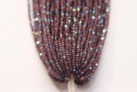 11/0 Hanks Charlotte Cut Beads 23040 Patina Amethyst Aurore Boreale 1/5/25/50/100 Hanks PREMIUM SEED BEADS, Native Supplies