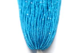 13/0 Hanks Charlotte Cut Beads 60150 Dark Aqua Transparent 1/5/25/50/100 Hanks 1.6mm glass beads, jewelry supply, findings, craft supply
