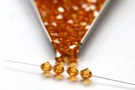 7mm Topaz Bicone beads Cuts 12/36/72/144/288 Pieces (205) Premium Materials