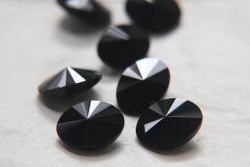 Vintage Swarovski 14x10 mm Jet Oval Rivoli Shape 4122 Premier Crystal Rhinestones 6/12/36/72/144 Pieces gemstones