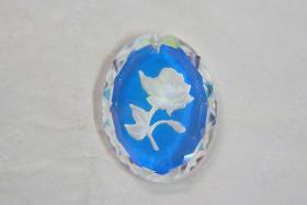 Swarovski Decorative Crystal Aurore Boreale 32 x 25 MM Fancy Crystal 1 Piece vintage findings, jewelry making