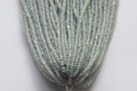 13/0 Hanks Charlotte Cut Beads White Opal Silverlined 1/5/25/50/100 Hanks PREMIUM SEED BEADS, Native Supplies