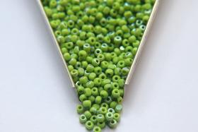 8/0 Charlotte Cut Beads Patina 53310 Avocado Opaque Aurore Boreale 10/20/50/250/500 Grams PREMIUM SEED Beads jewelry supply vintage findings