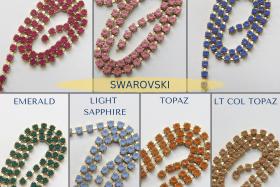 12SS MATT Rhinestone Chain Swarovski vintage 3mm vintage findings strass chains PREMIUM supplies wedding decorations laces