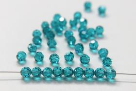 6mm Swarovski Elements Article 5000 Blue Zircon Faceted Round Beads jewelry making ornament