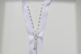 SS12 (3mm),  13 inch Swarovski Crystal Rhinestone White Zipper closed at one end by PC