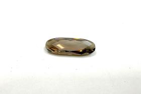 Vintage Swarovski 4161 Long Classical Oval 21x7mm Light Colorado Topaz Satin unfoiled (2 Pieces) gemstones, jewlery making, color zirconium
