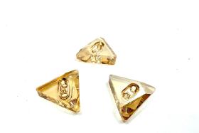 12mm Swarovski 3028 Triangle Crystal Golden Shadow Button vintage crystals