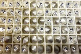Vintage Swarovski 10 mm Cushion Cut in Crystal 4470 Premier Crystal 2 Pieces fancy stones jewelry making craft supply