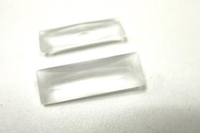 Swarovski 4547 Princess Baguette Fancy Stone 24x8mm Crystal Matt Finish Unfoiled