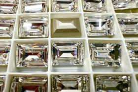 Vintage Swarovski 18x 13 mm Crystal Foiled 4527 Step cut crystal clay article Premier Crystal Rhinestones (2 Pieces) gemstones