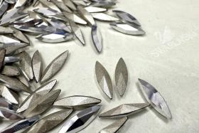 11x3mm Swarovski Crystal Argent Light Marquise New Vintage Pointy Back Navette 4200 crystals Jewelry making stones gemstones