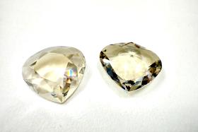 4370 Swarovski vintage Crystal Silver Shade Unfoiled 15.5X 14 mm Pear Fancy Stone Premier Crystal fancy stones, jewelry making, craft supply