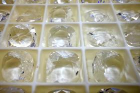 Vintage Swarovski 12mm Cushion Cut in Vintage Rose 4470 Premier Crystal 2 Pieces fancy stones, jewelry making, craft supply
