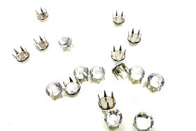 Swarovski Rose Pin (53303), Stainless Steel Casing With Stones in SS20 - Crystal Effects