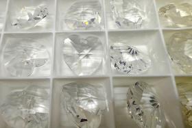 Swarovski  18X 17.5 MM Crystal Heart Pendant Beads 6202 Crystal drops in vintage findings jewelry making dangles decoration