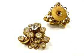 20 mm Vintage brass Swarovski Embellishment DIY Hair Bow Supplies wedding decorations
